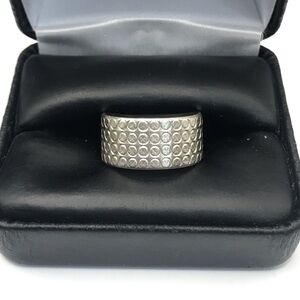 925 Sterling Silver Wide Band Ring Size 9